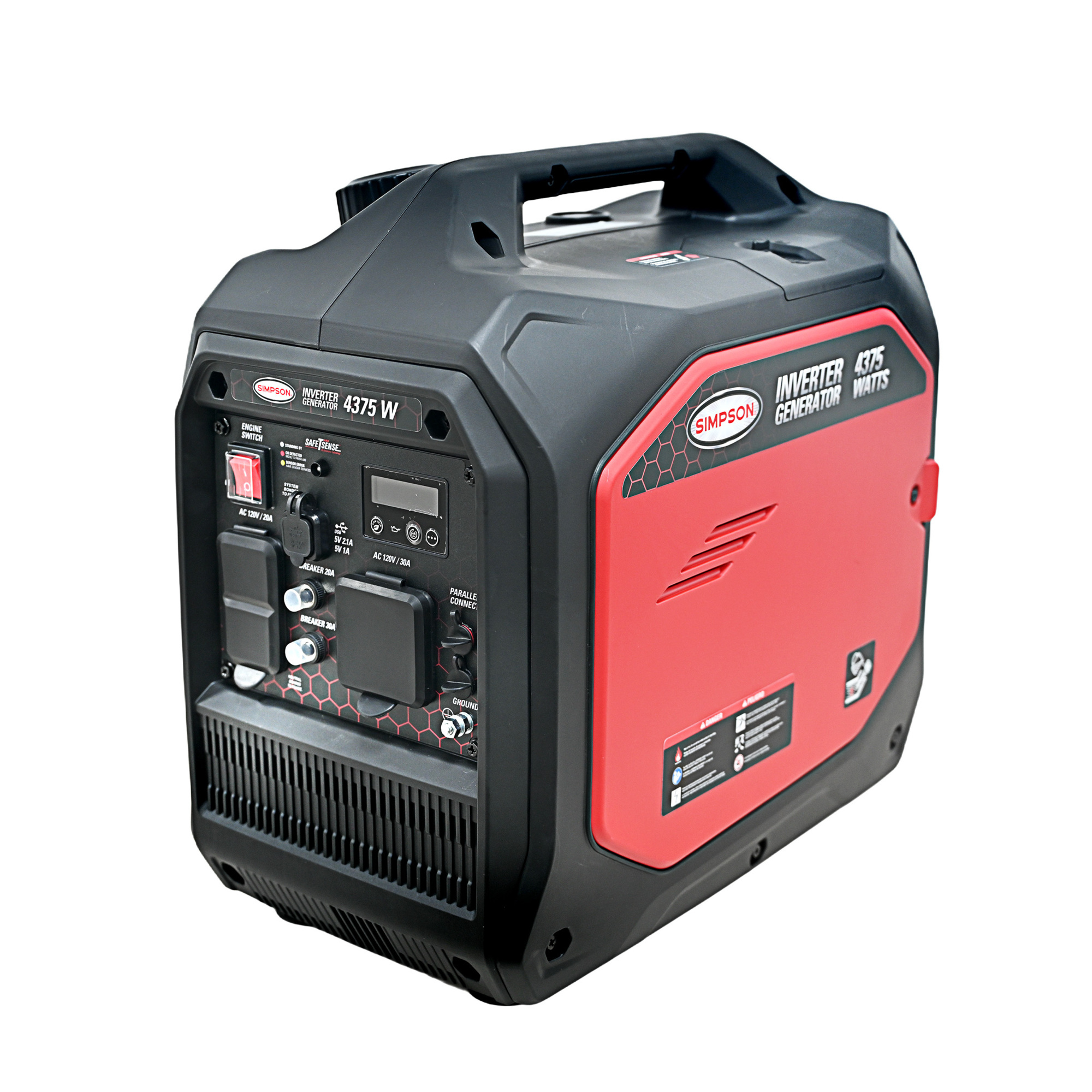 Simpson Inverter Portable Generator — 4375 Watts, Compact, Lightweight, Model# 70127